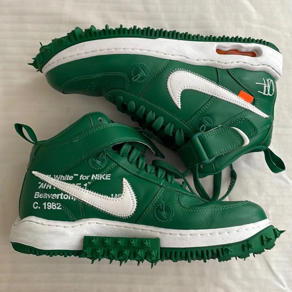 Nike Air Force 1 Mid x Off-White Pine Green Men’s 8.5 - Picture 4 of 13